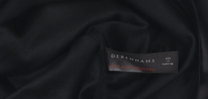 Womens UK Size 12 Debenhams Black Camisole Blouse
