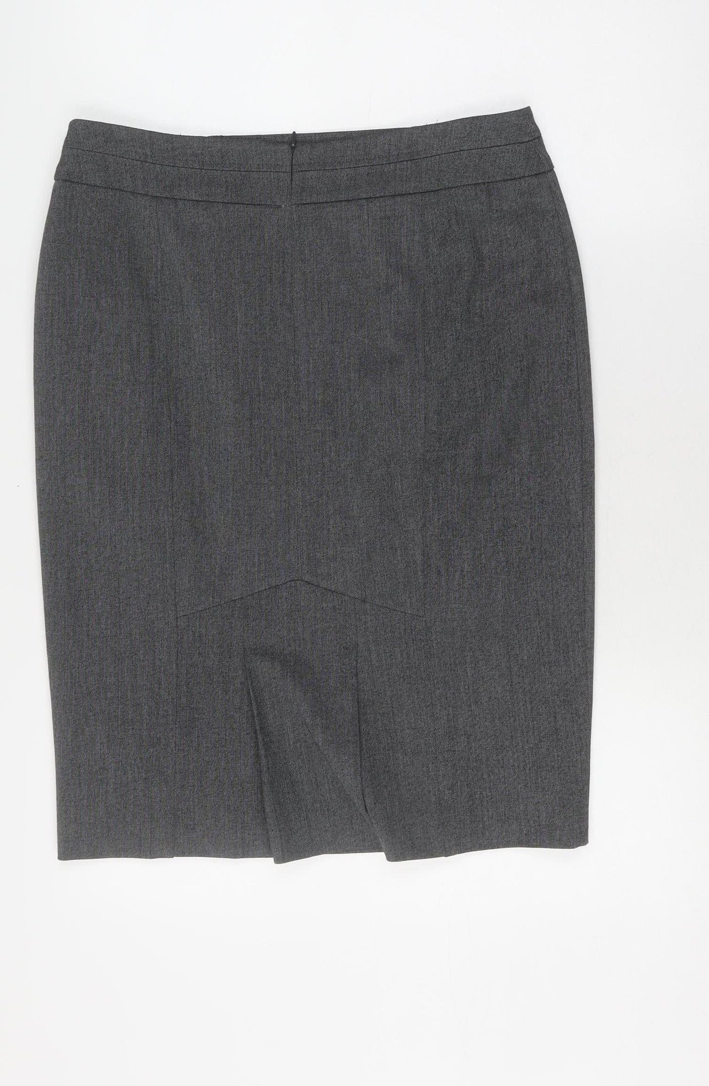 Debenhams Women's Grey Petite Pencil Skirt Size 12