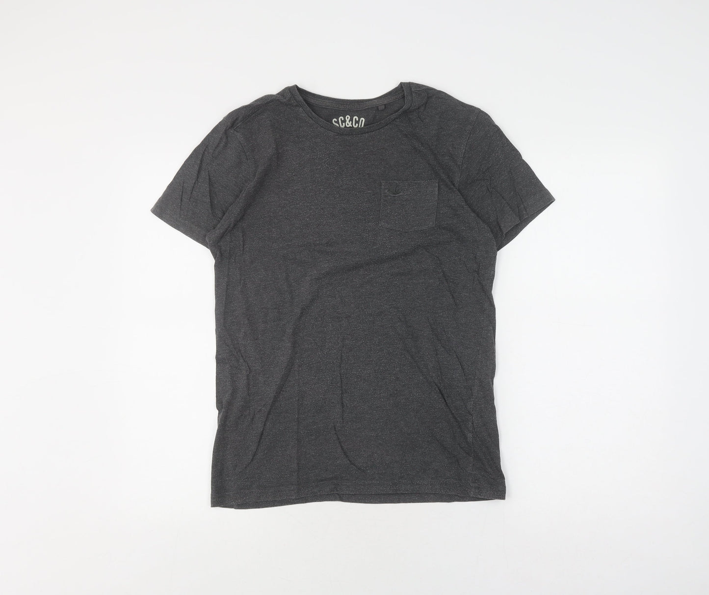 SoulCal & Co Men's Black V-Neck T-Shirt Size S