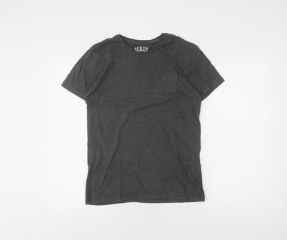 SoulCal & Co Men's Black V-Neck T-Shirt Size S