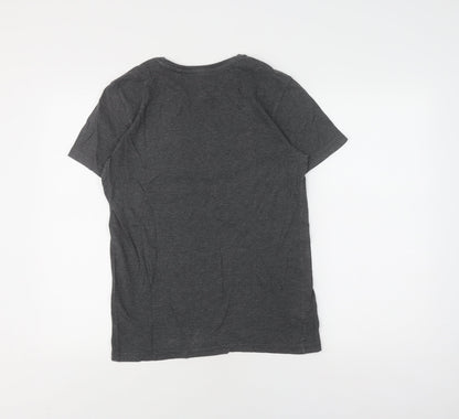 SoulCal & Co Men's Black V-Neck T-Shirt Size S