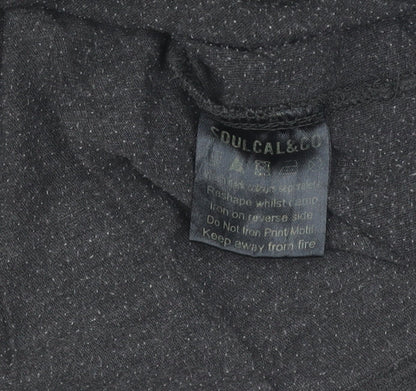 SoulCal & Co Men's Black V-Neck T-Shirt Size S