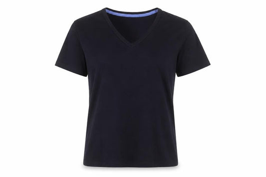 Womens UK Size XS Lands' End Black  T-Shirt