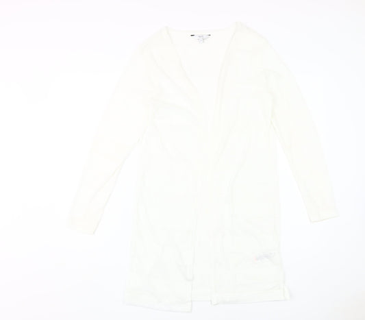 Womens UK Size 10 NEXT White Cardigan Jumper