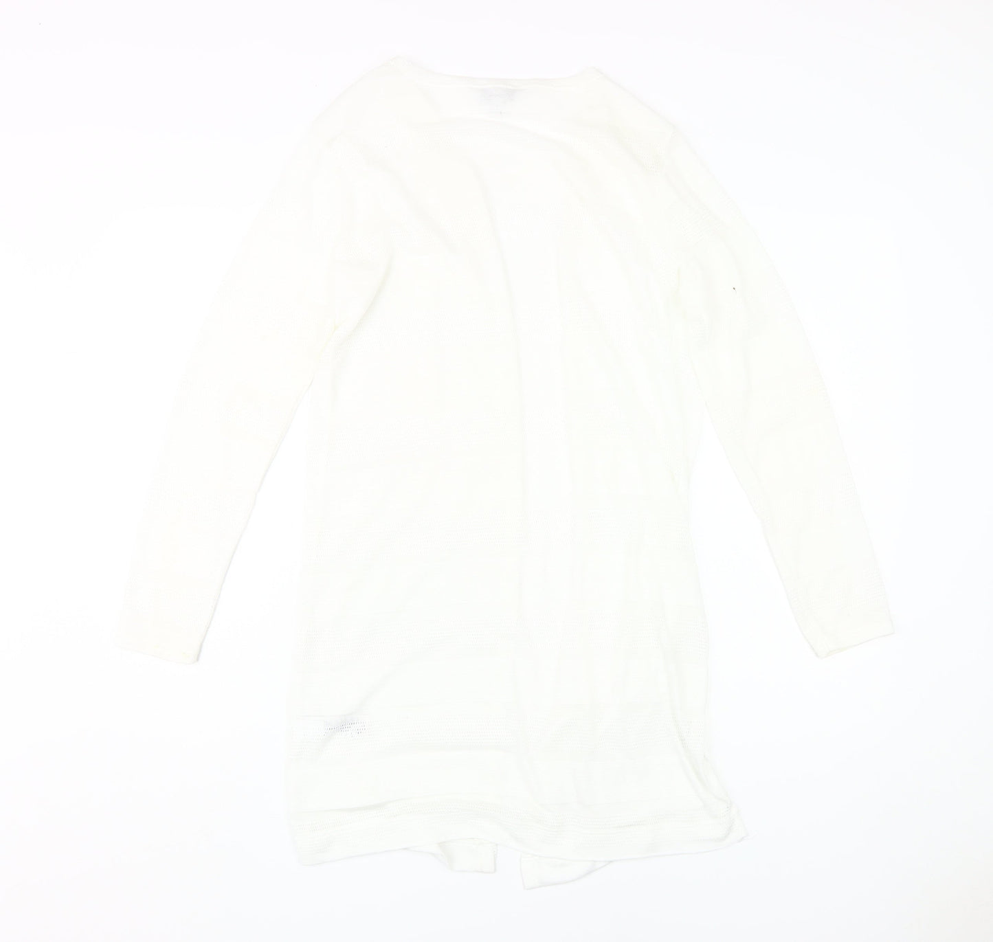 Womens UK Size 10 NEXT White Cardigan Jumper
