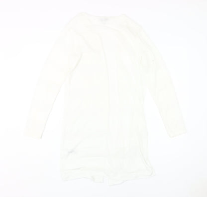 Womens UK Size 10 NEXT White Cardigan Jumper
