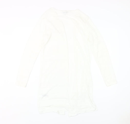 Womens UK Size 10 NEXT White Cardigan Jumper