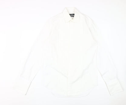 Mens UK Collar Size 37 Marks and Spencer Smart White  Dress Shirt