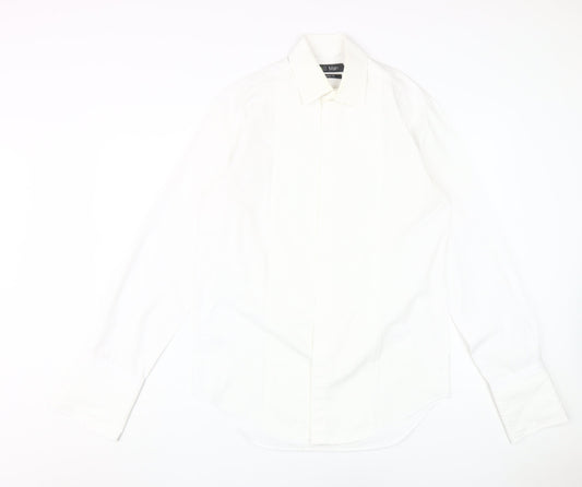 Mens UK Collar Size 37 Marks and Spencer Smart White  Dress Shirt
