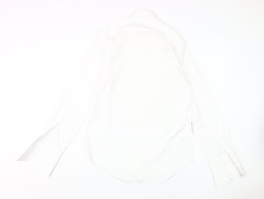Mens UK Collar Size 37 Marks and Spencer Smart White  Dress Shirt