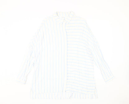 Womens UK Size 12 John Lewis & Partners White Basic Button-Up