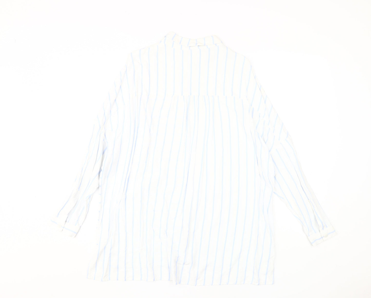 Womens UK Size 12 John Lewis & Partners White Basic Button-Up