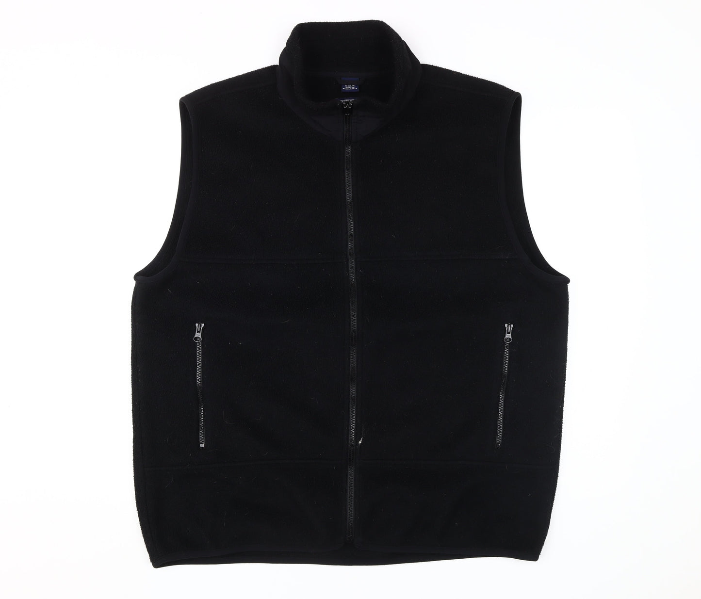Mens UK Size L Lands' End Black Basic Jacket