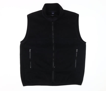 Mens UK Size L Lands' End Black Basic Jacket