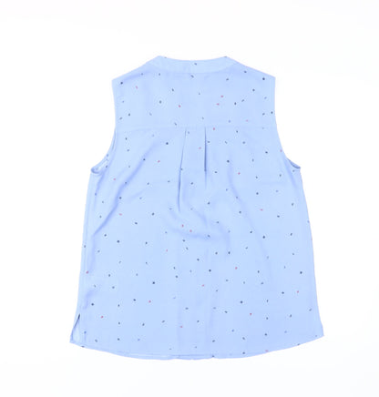 Marks and Spencer Women's Blue Blouse, Size 10