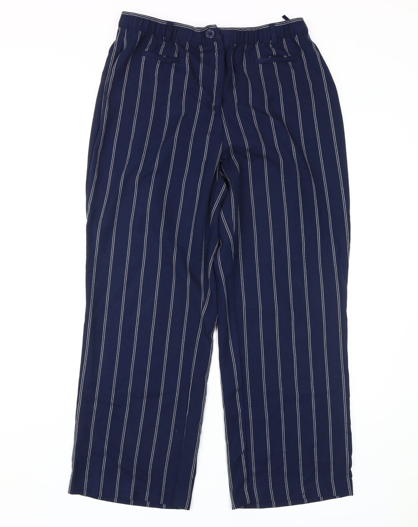 Womens UK Size 14 Damart Regular Fit Casual Workwear Blue Trousers