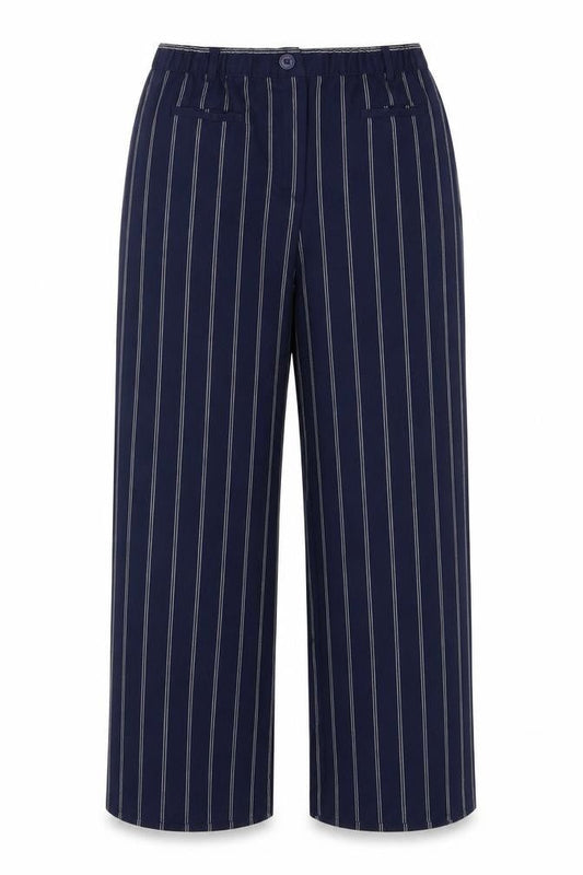 Womens UK Size 14 Damart Regular Fit Casual Workwear Blue Trousers