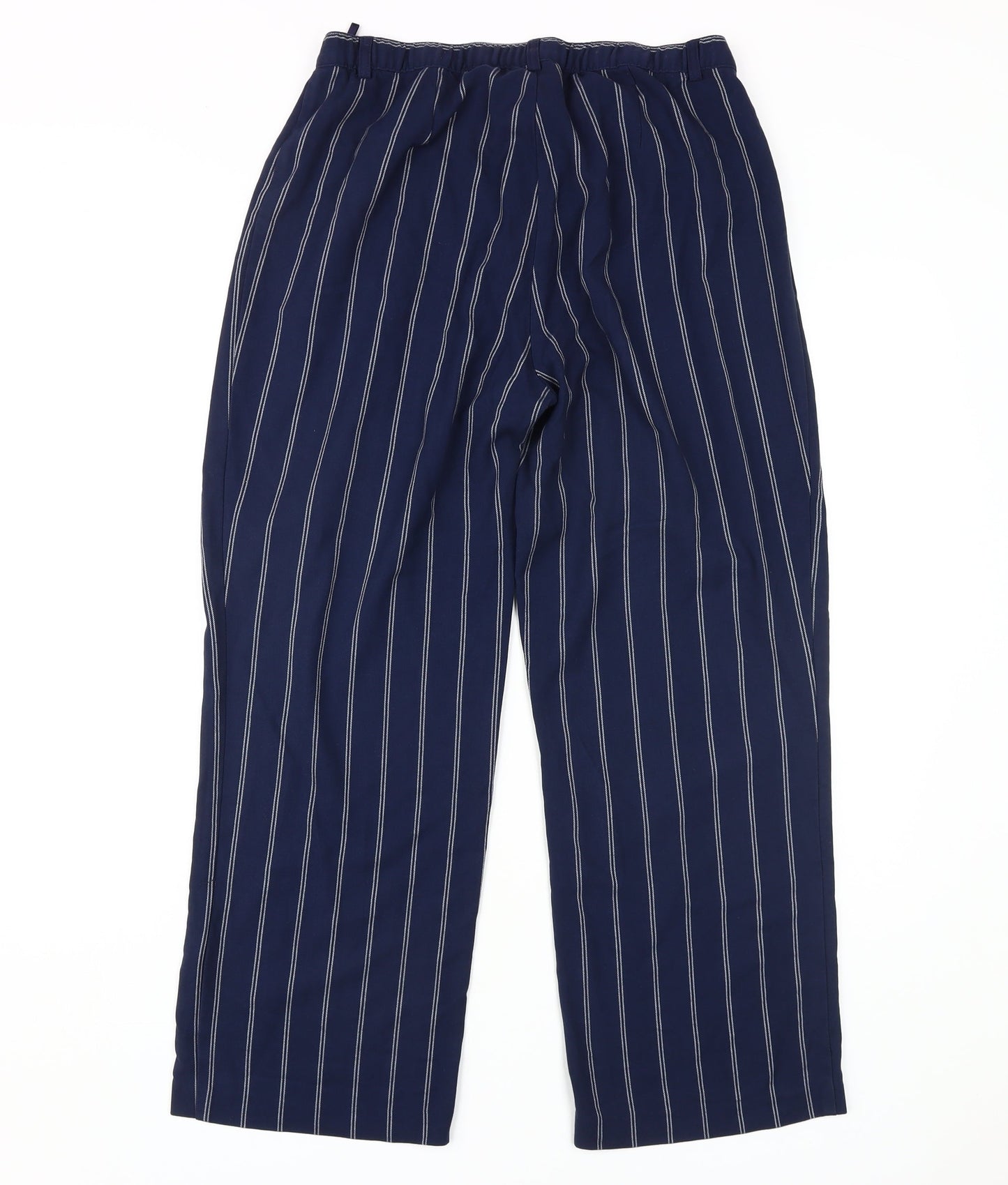 Womens UK Size 14 Damart Regular Fit Casual Workwear Blue Trousers