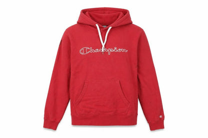 Mens UK Size L Champion Red Pullover Hoodie
