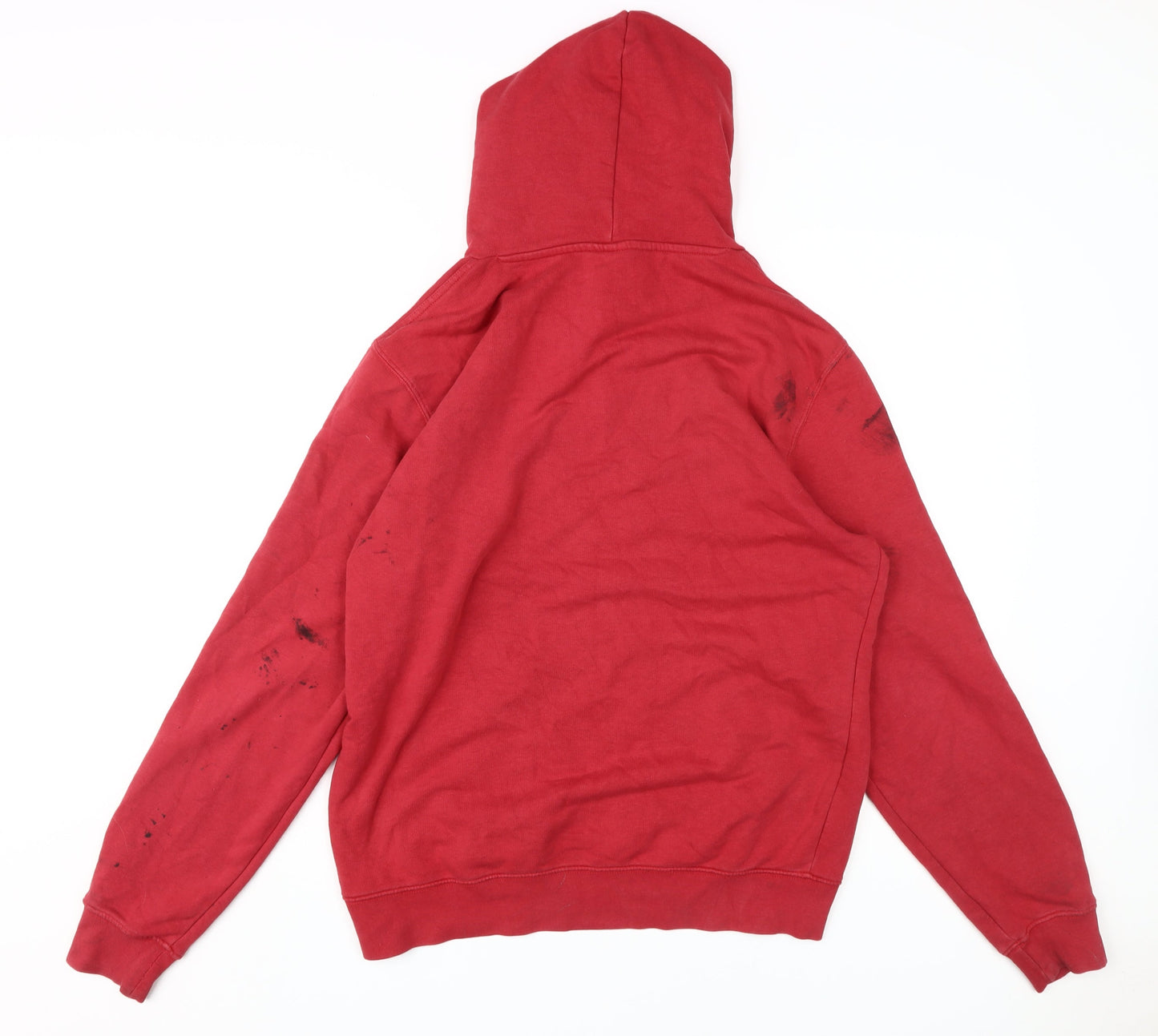 Mens UK Size L Champion Red Pullover Hoodie