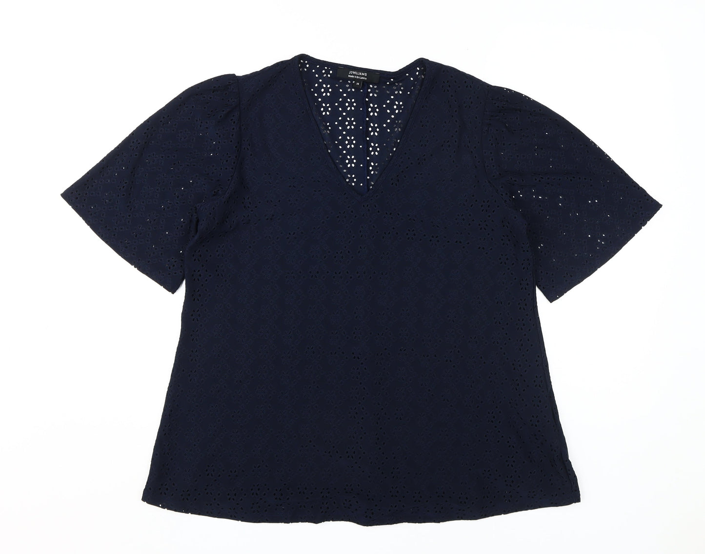 Womens UK Size 14 JD Williams Blue  Blouse