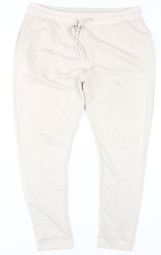 Additional front view of Northern Garms Beige unisex jogger trousers 2xl