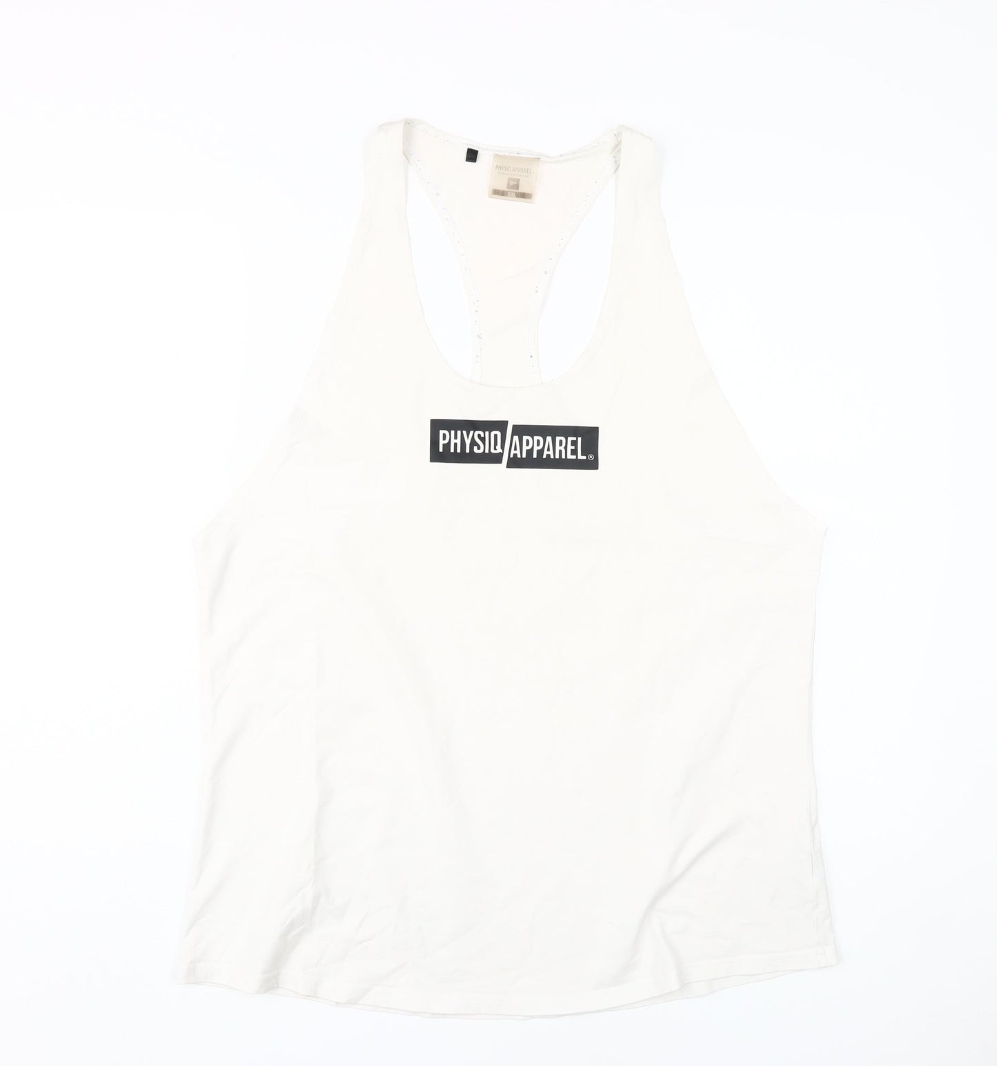 PHYSIQ APPAREL Men's White 2XL Tank Top for Gym