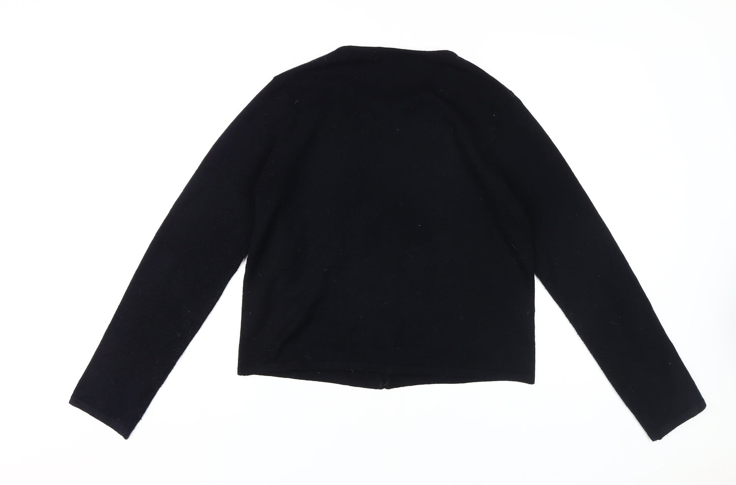 Womens UK Size 12 AMARANTO Black Cardigan Jumper