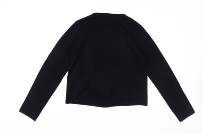 Womens UK Size 12 AMARANTO Black Cardigan Jumper