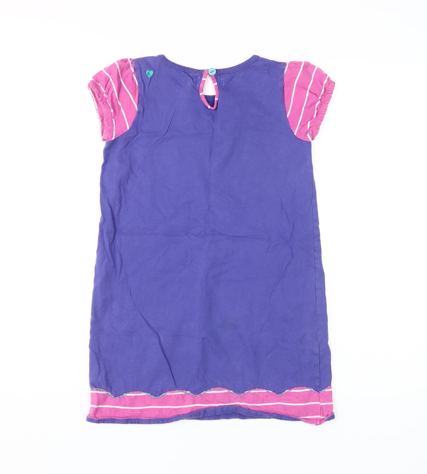 Hatley Girls Purple Butterfly Dress, Size 7, Casual Jersey