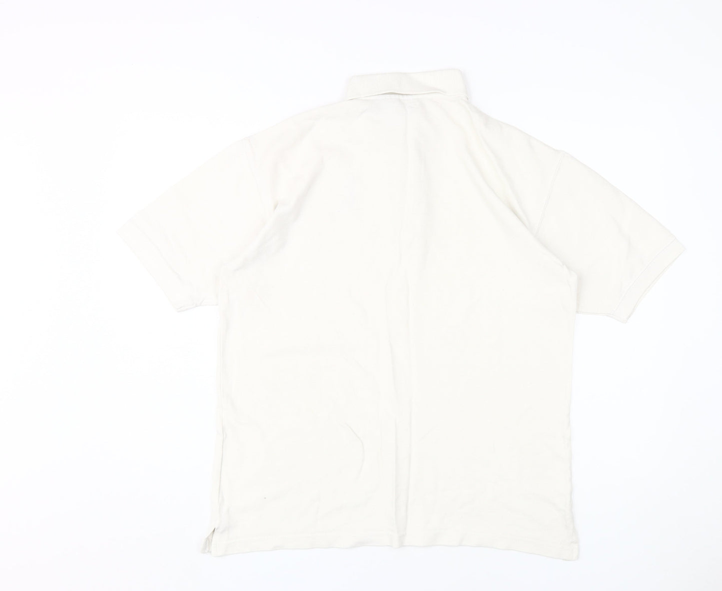 Disney Men's White S Polo Shirt - Mickey Mouse Graphic