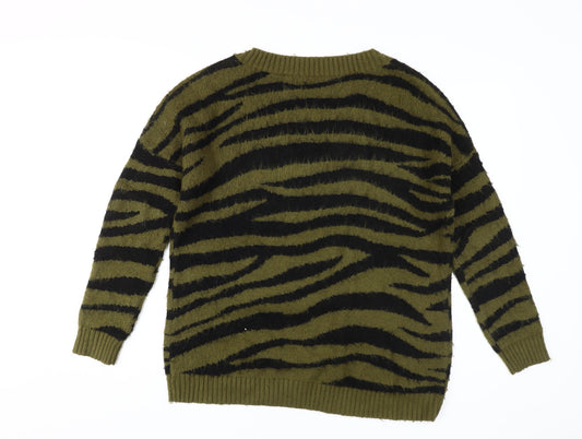 Womens UK Size 8 Superdry Green Pullover Jumper