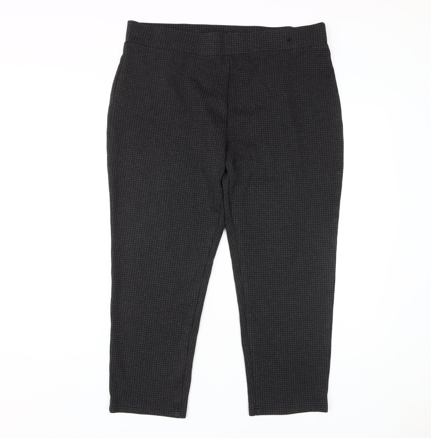 Womens UK Size 18 Marks and Spencer Regular Fit Casual Black Trousers