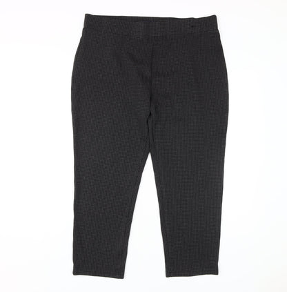 Womens UK Size 18 Marks and Spencer Regular Fit Casual Black Trousers