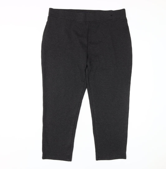 Womens UK Size 18 Marks and Spencer Regular Fit Casual Black Trousers