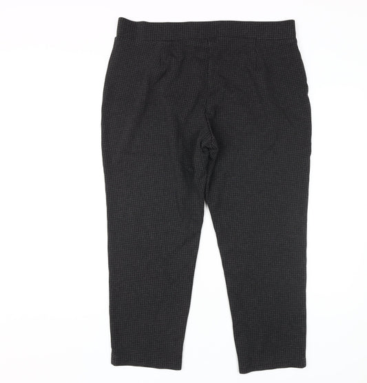 Womens UK Size 18 Marks and Spencer Regular Fit Casual Black Trousers