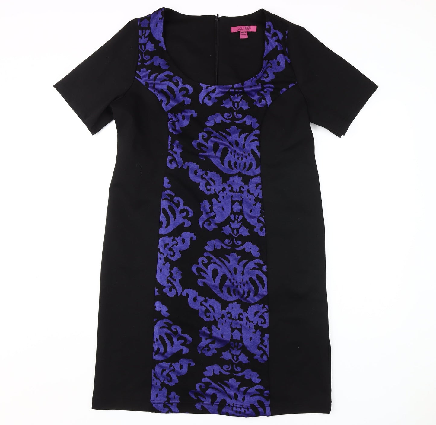 Arlene Phillips Women's Black Blue Sheath Dress Size 16