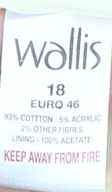 Womens UK Size 18 Wallis Straight & Pencil  Skirt