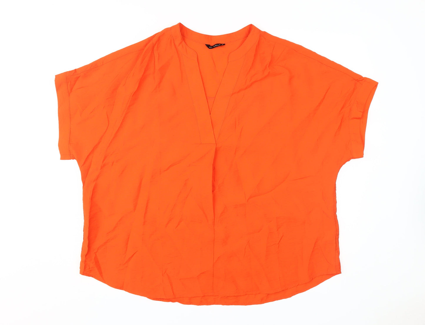 Womens UK Size 18 ET VOUS Orange  Blouse
