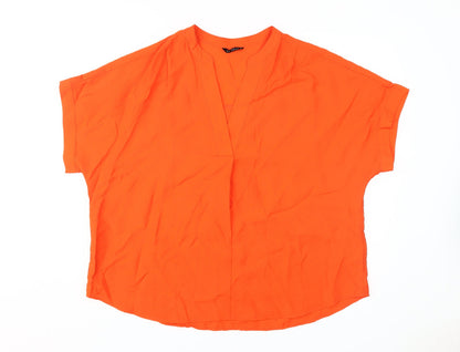 Womens UK Size 18 ET VOUS Orange  Blouse