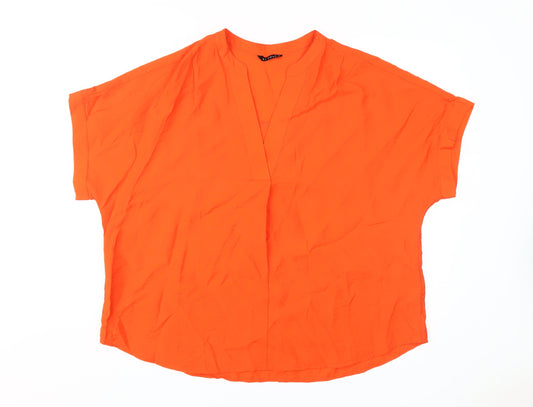 Womens UK Size 18 ET VOUS Orange  Blouse