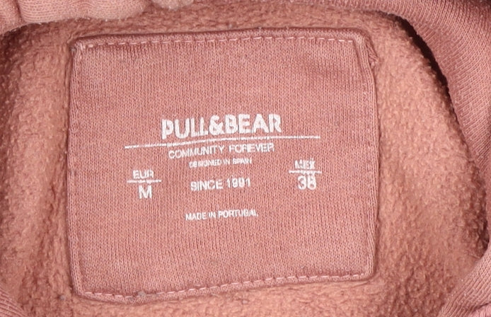 Unisex Adults UK Size M Pull&Bear Pink Pullover Hoodie