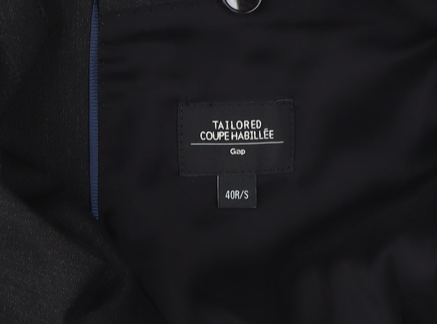 Mens UK Size 40 Gap Regular Black Suit Jacket
