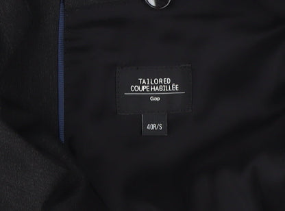 Mens UK Size 40 Gap Regular Black Suit Jacket