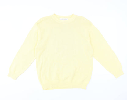 Womens UK Size L Compliments Yellow Pullover Jumper