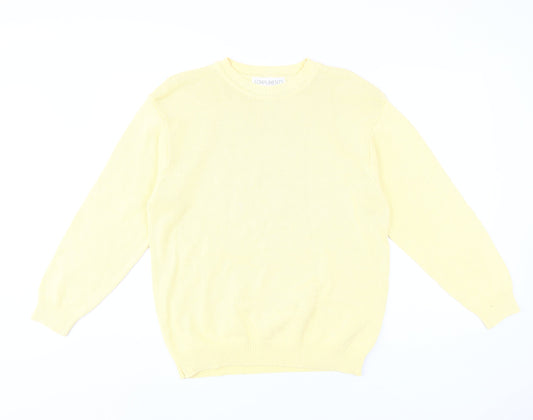 Womens UK Size L Compliments Yellow Pullover Jumper