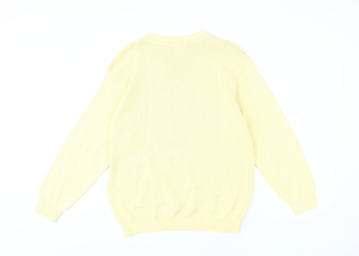 Womens UK Size L Compliments Yellow Pullover Jumper