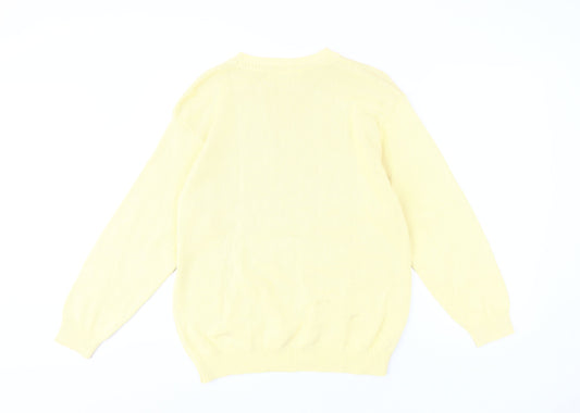 Womens UK Size L Compliments Yellow Pullover Jumper