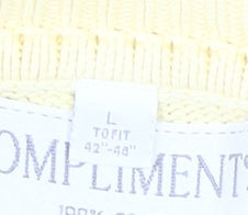 Womens UK Size L Compliments Yellow Pullover Jumper