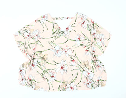 Evans Women's Floral Top in Multicoloured, Size 18